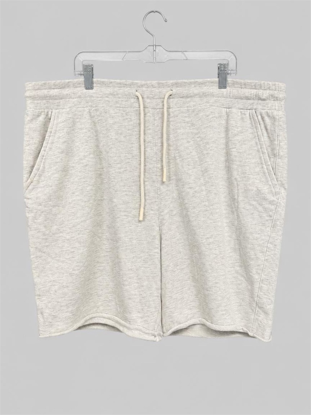 Men's Casual Drawstring Shorts - Grey - XXL